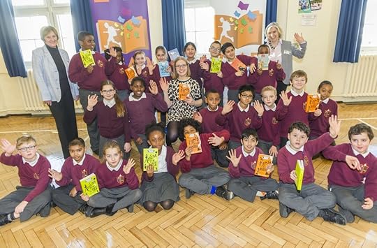 England, UK . 19.1.2016. London . Swaffield Primary School. Launch of Let a Million Books Bloom - nationwide Read for My School Competition 2016. Licensed for use free of charge in connection with this launch and competition, all other right reserved. Copyright © 2016 Andrew Wiard - Phone: + 44 (0) 7973-219 201. Email - andrew@reportphotos.com.