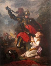 Edmund 'The_Murder_of_Rutland_by_Lord_Clifford'_by_Charles_Robert_Leslie,_1815