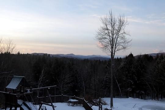 View of the Green Mountains from near Waterbury.