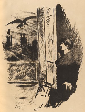 Manet Le Corbeau Illustration
