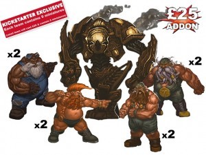 Graphics for Rumbleslam Kickstarter