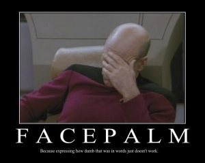 facepalm