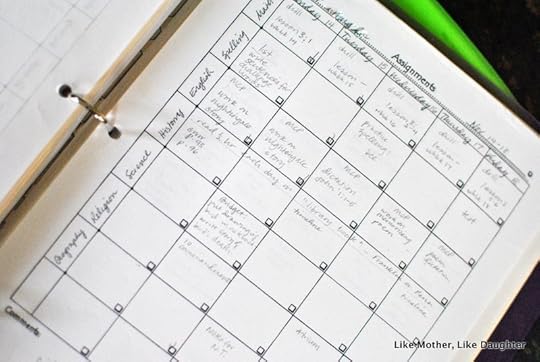Homeschool organizing and record keeping.