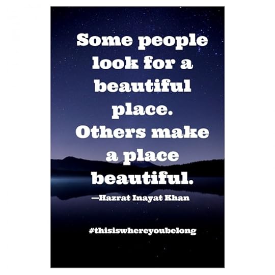 Some people look for a beautiful place.