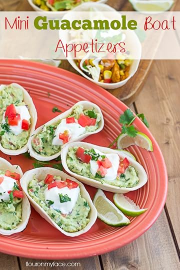 Mini Guacamole Boat Appetizer recipe via flouronmyface.com