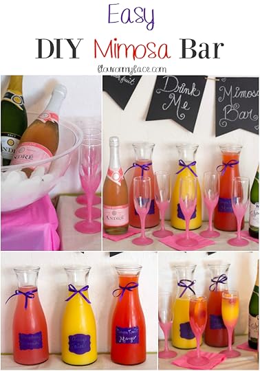 Easy DIY Mimosa Bar via flouronmyface.com