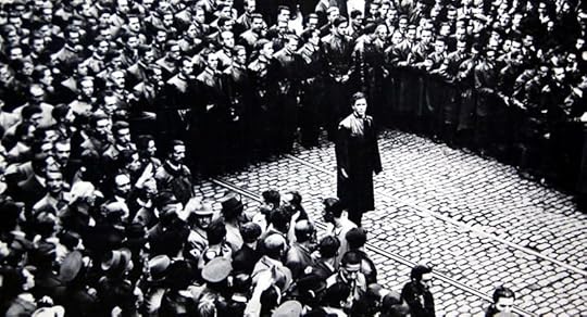 Leader Corneliu Zelea Codreanu and the Iron Guard in Bucharest, Romania, 1937 (public domain)