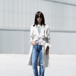 trad trench and stripe