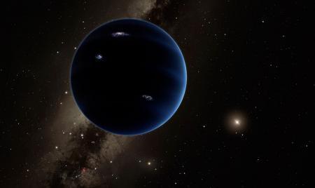 Artist's impression of Planet 9, looking back towards the sun - Caltech