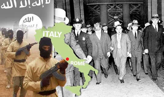 The hate manual, titled The Black Flags from Rome, ranks several of Italy's Mafias as ISIS militants' most feared adversaries.