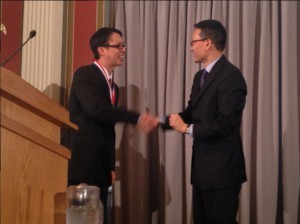 Librarian of Congress David Mao and me. (He's the good-looking one.)
