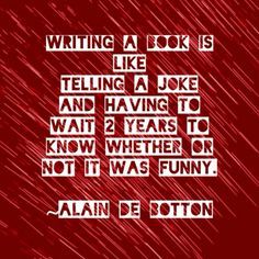 writing a book is like telling a joke