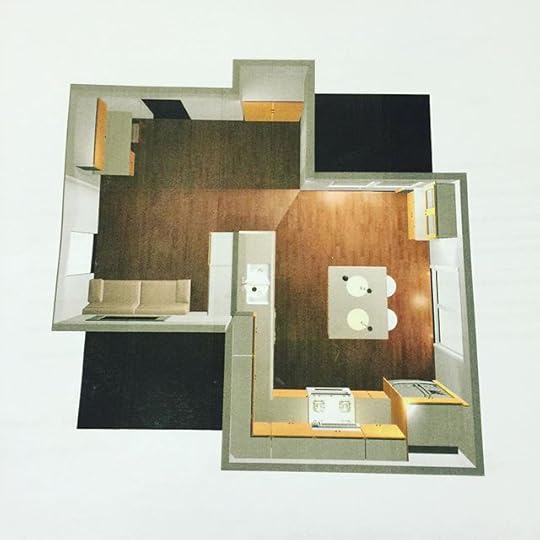 Our new kitchen design is coming along! The end of carpeting is in our future! #dailyphoto #365days #ig2016