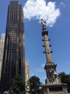 Christopher Columbus - and a blue, blue sky!