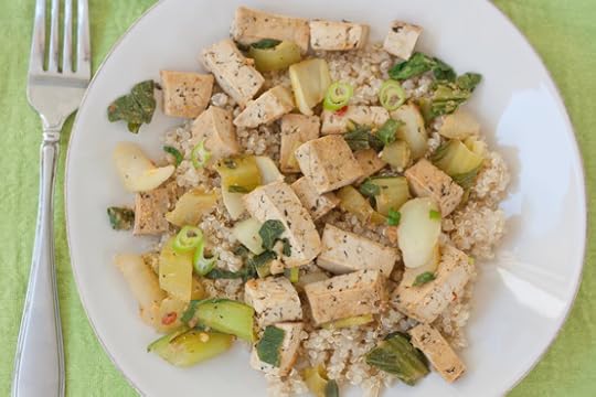 Tofu bok choy stir fry