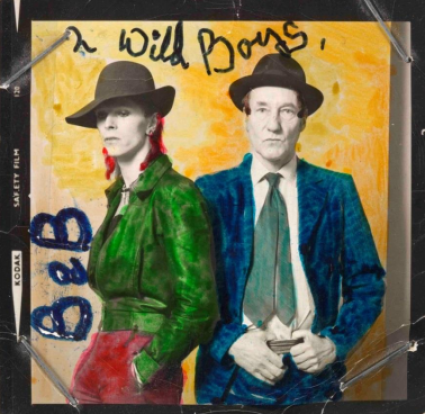 David Bowie with William Burroughs, February 1974.