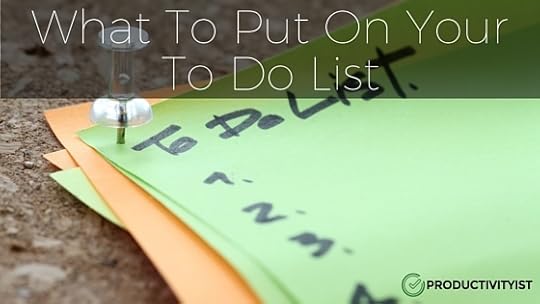 What To Put On Your To Do List