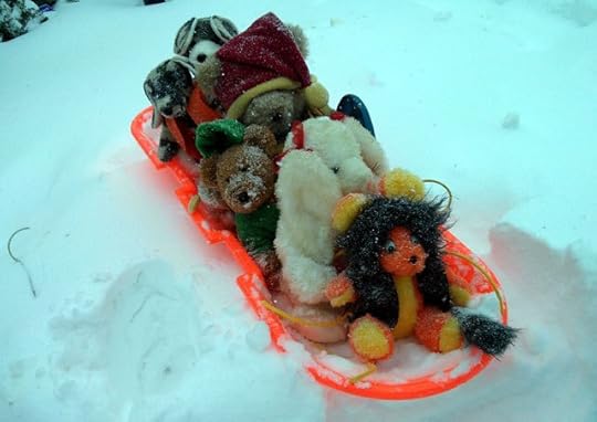 The Cuddly Defenders Go Sledding