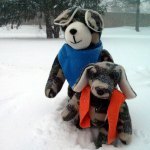 The Forrest & Scout Teddy Bears In The Snow