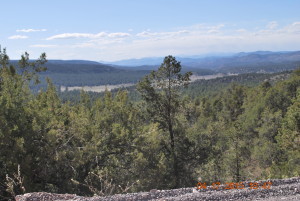 mountain view in the Black Range mountains of New Mexico - love historical fiction
