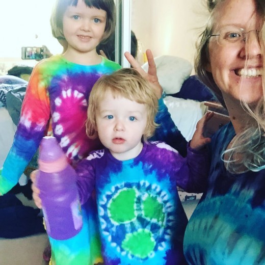 family tie dye