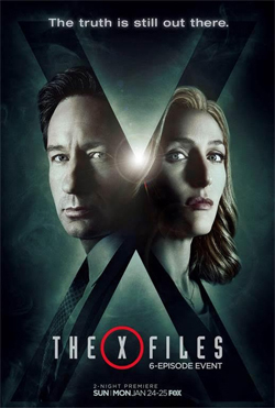Promotional poster for the revival 6 episode event series for The X-Files