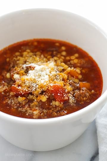 Beef, Tomato and Acini di Pepe Soup (Instant Pot Pressure Cooker, Slow Cooker + Stove Top Directions) – this soup is COMFORT in a bowl! Kid-friendly and freezer-friendly! Weight Watchers Smart Points: 5 • Calories: 249