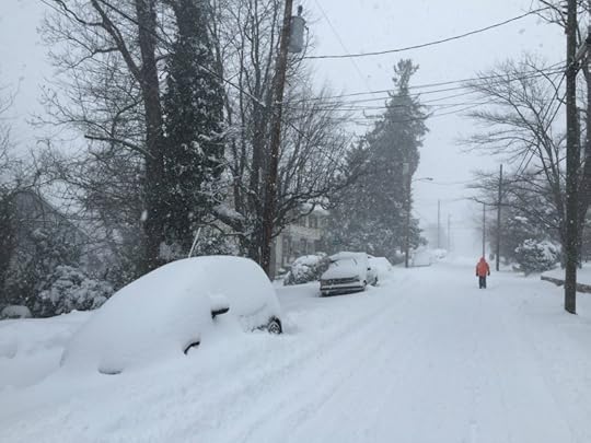 our neighborhood, while the storm was just getting started