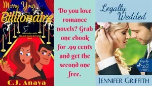 Do you love romance novels_ Grab one ebook for .99 cents and get the second one free.