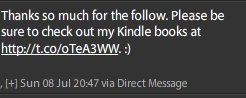 Oh, sure! Let me drop everything to buy your book.