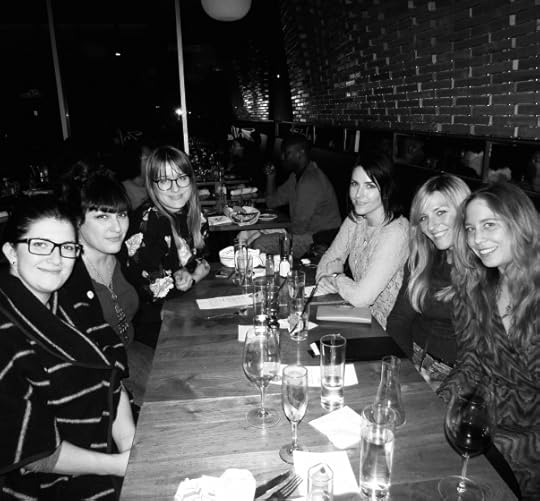 Claire Vaye Watkins, Amanda Goldblatt, Chelsea Martin, Juliet Escoria, EE, and me.