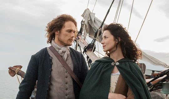 Jamie Fraser (Sam Heughan) and Claire (Caitriona Balfe) in Outlander season 2