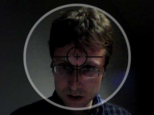 Viewfinder on Alex close up