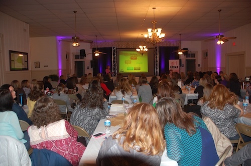 Sheila giving her Girl Talk--Straight Talk on sex & marriage--in Macon, Georgia