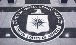 The CIA seal in the lobby of the original headquarters building in Langley virginia (CIA)