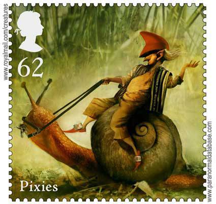 A pixie with red cap according to HM Royal Mail.