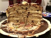 Chocolate banana cake