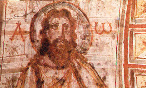 picture-of-Jesus_300s, catacomb