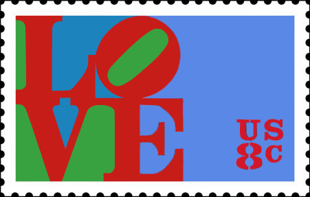 Life in the Year 1973: 8 cent Love Stamp