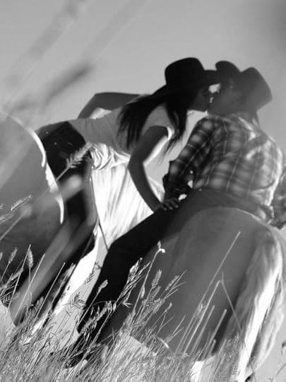 kissing on horseback: 