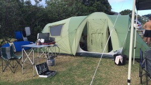 Camping at Waipu Cove, Northland, NZ