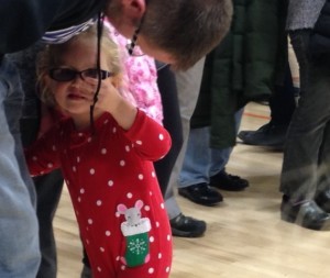 A caucus-goer in training