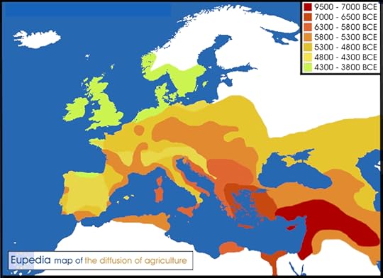 The spread of farming through Europe - Eupedia