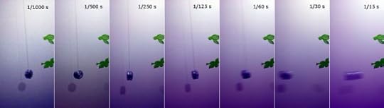 Composite of a swinging yo-yo shot with different exposure times.