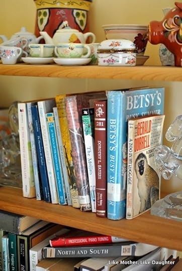 books on shelves