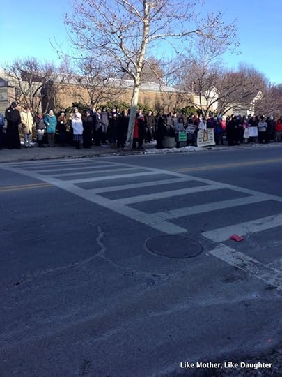 praying outside the abortion clinic