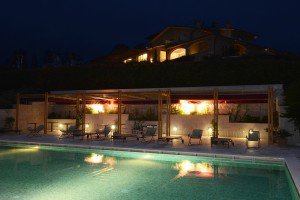 Orvieto pool by nite