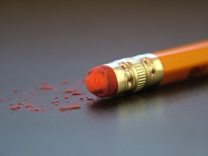 Photo of a Pencil Eraser