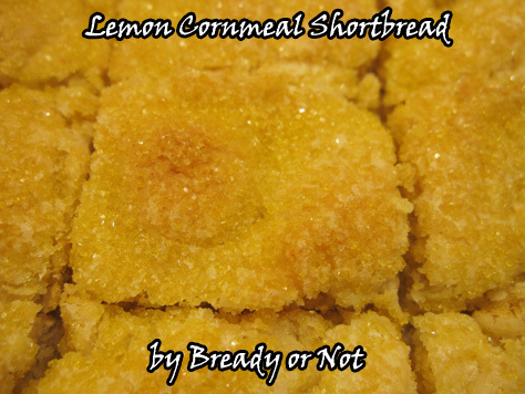 Lemon Cornmeal Shortbread