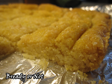 Lemon Cornmeal Shortbread